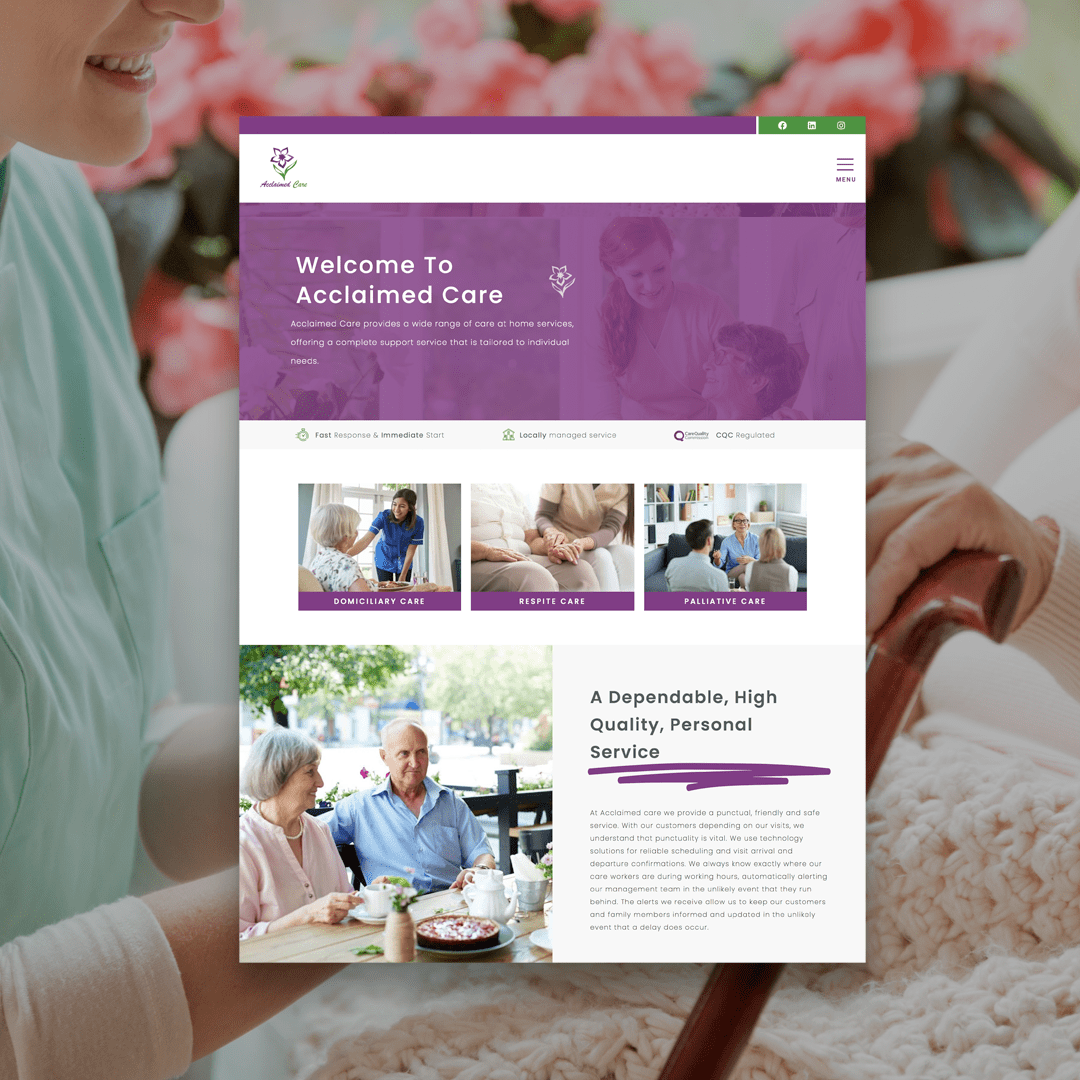 Acclaimed Care - Web Design