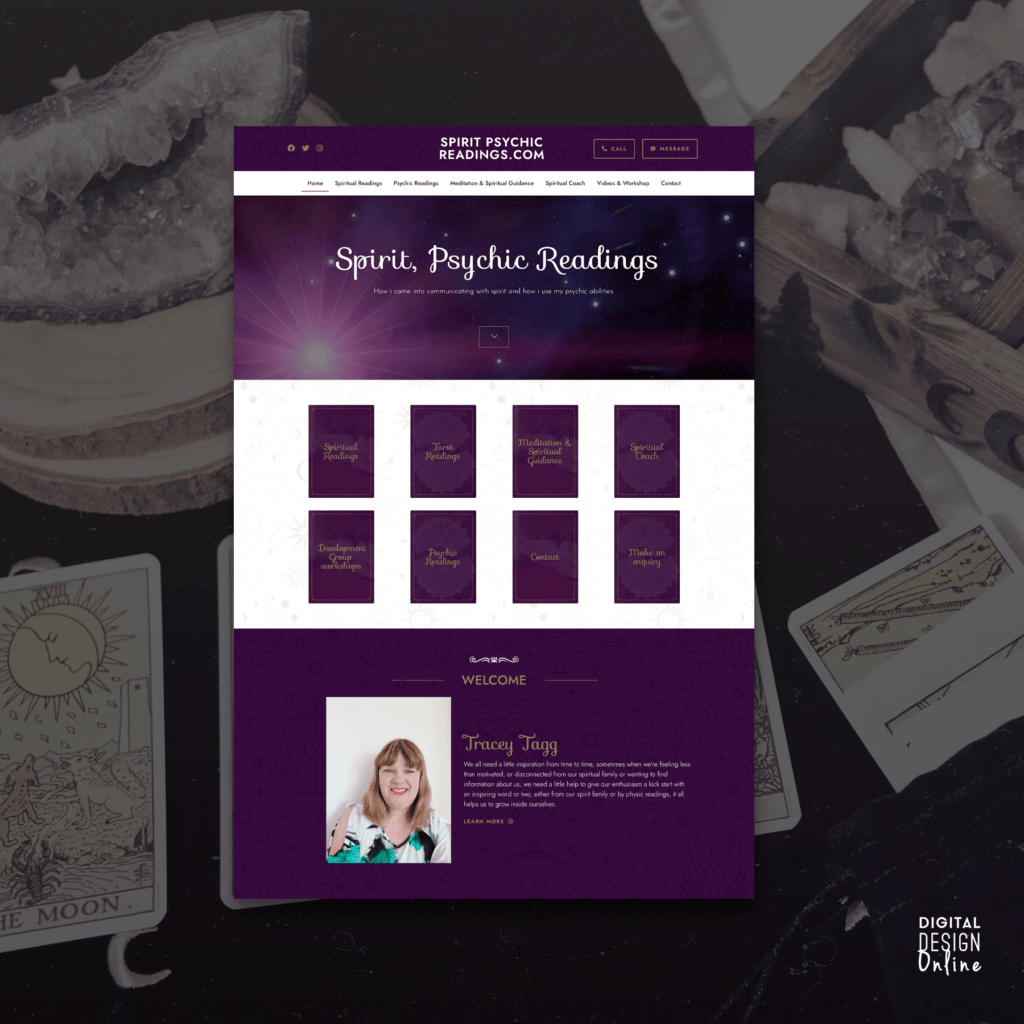 Spirit Psychic Readings - Web Design