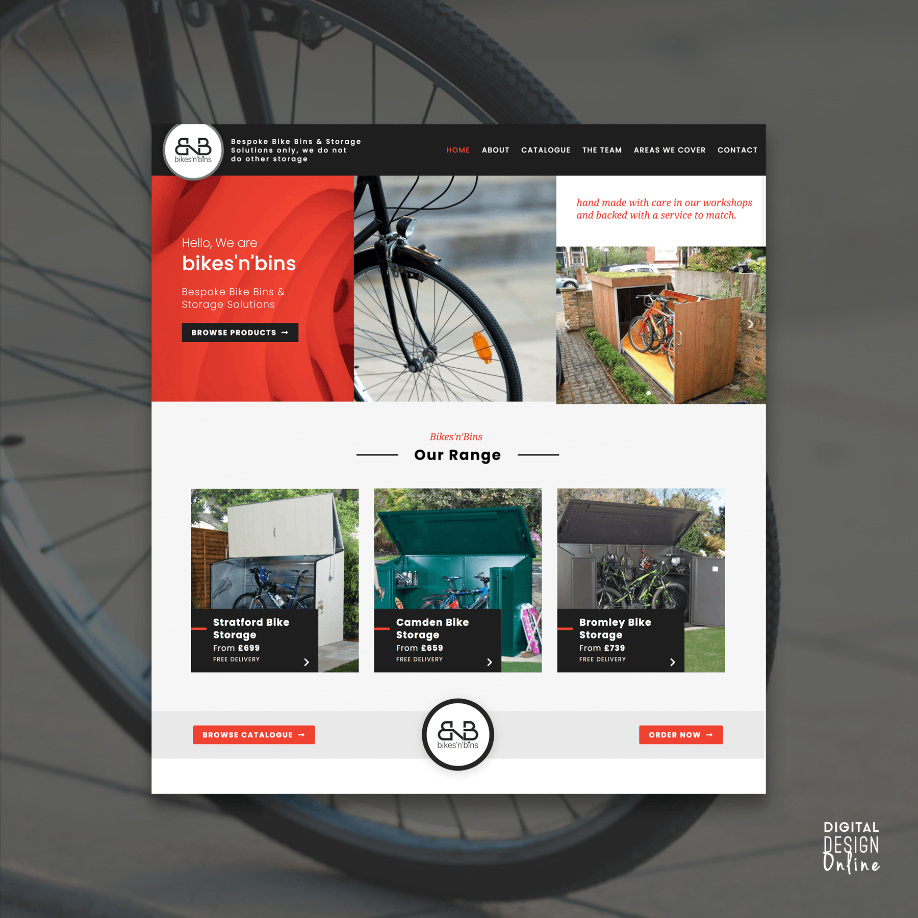 Bikes & Bins - Web Design