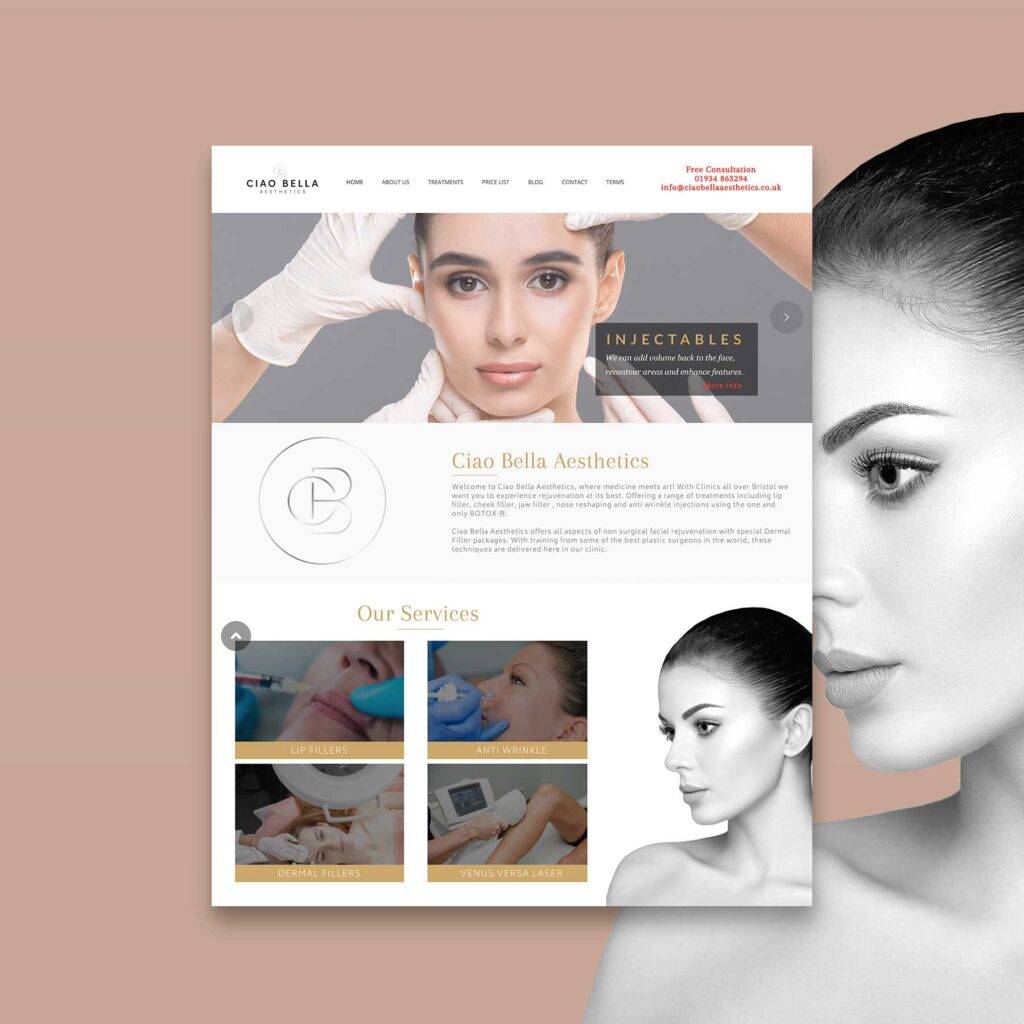 Ciao Bella Aesthetics - Web Design