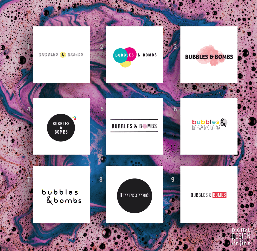 Bubbles and Bombs - Logo Concepts