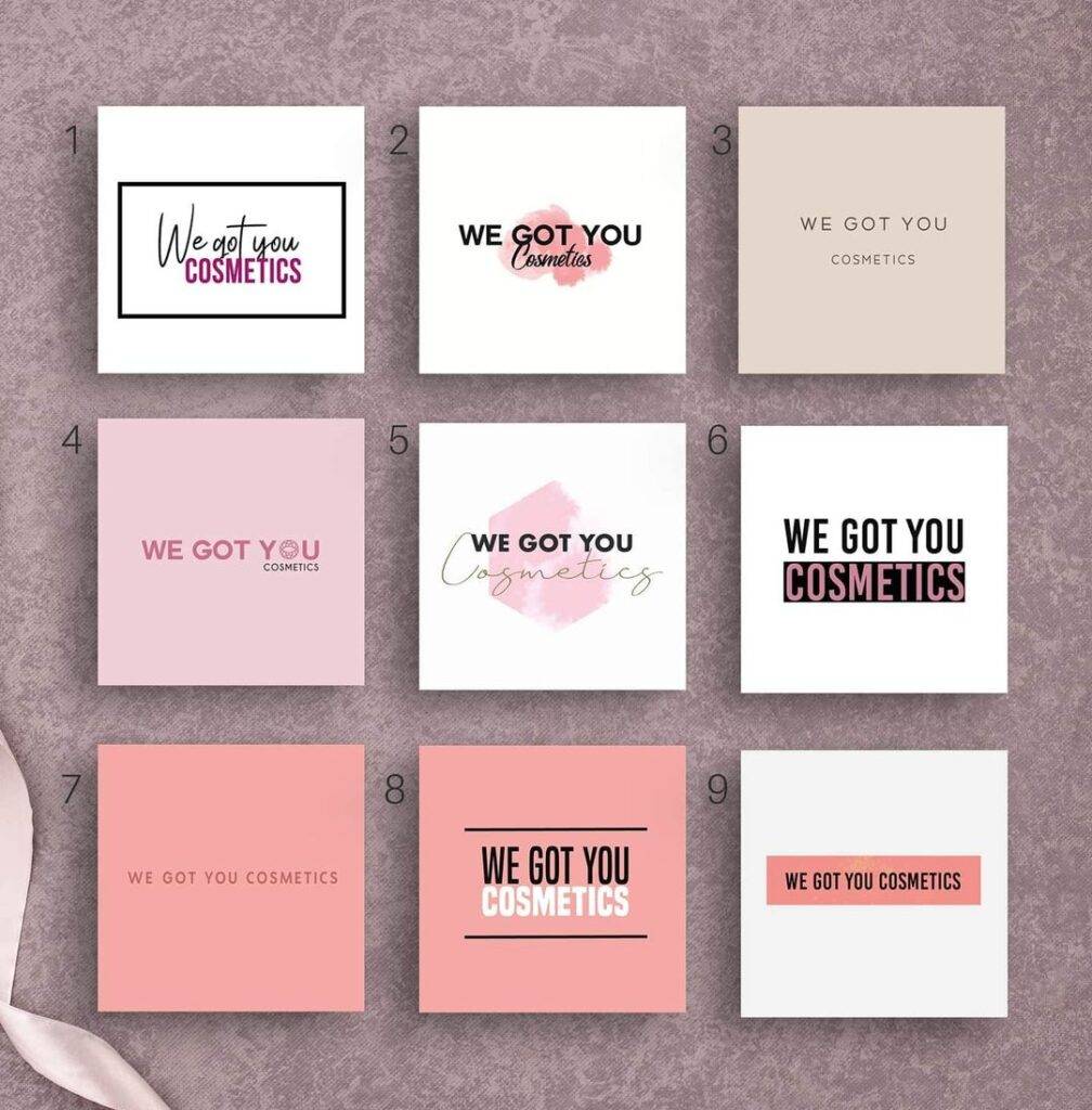 We Got You Cosmetics - Logo Concepts